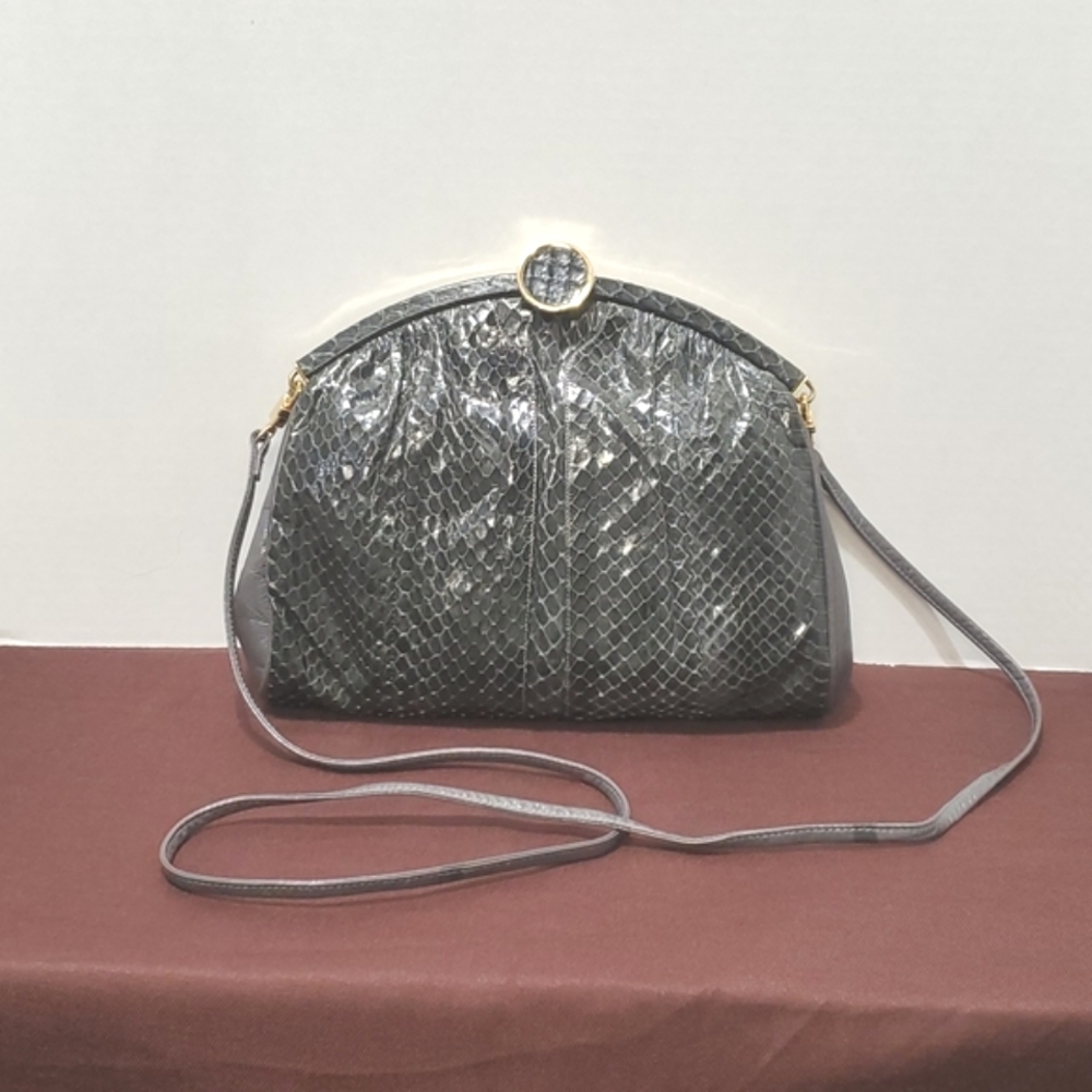 Bally dome top clutch/shoulder bag.